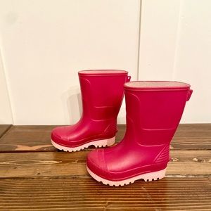Pink Rubber Rain Boot